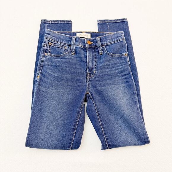 Madewell Roadtripper Dark Wash Denim Jeans Zip Fly Skinny Style Size 23 - Picture 3 of 9